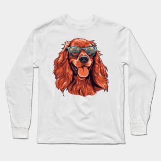 Summer dog in sunglasses, summer Long Sleeve T-Shirt